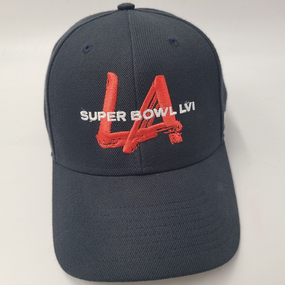 Super Bowl LVI Hat Adjustable 47 Brand MVP Blue Red NFL Football Wool Blend Men